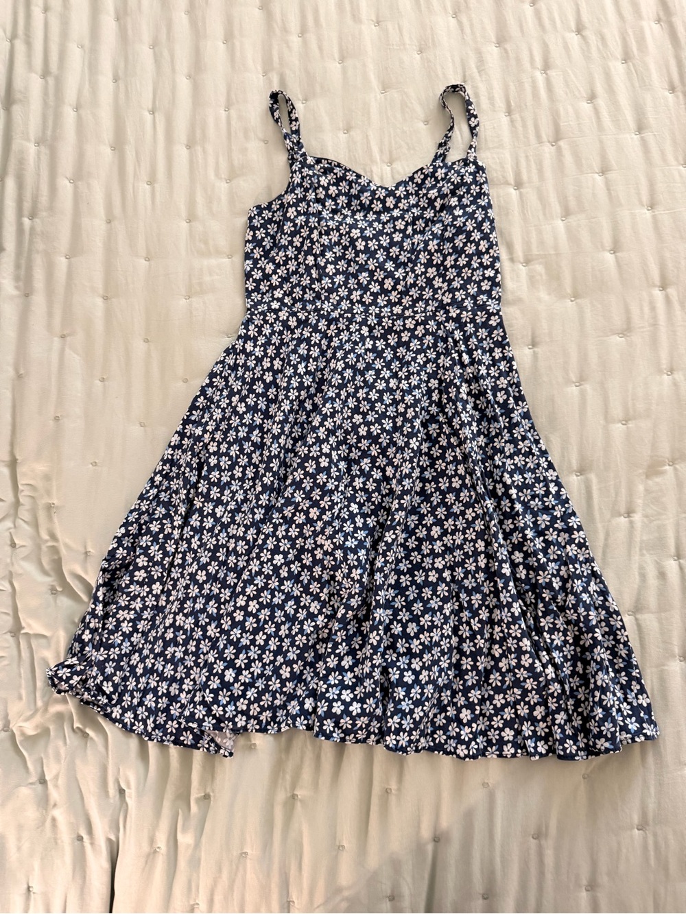 Old Navy Navy Blue Floral Mini Dress
